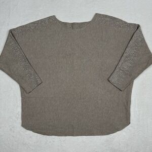 Vila Milano Women's‎ L BrownSuper Soft Sweater  Dolman Sleeve